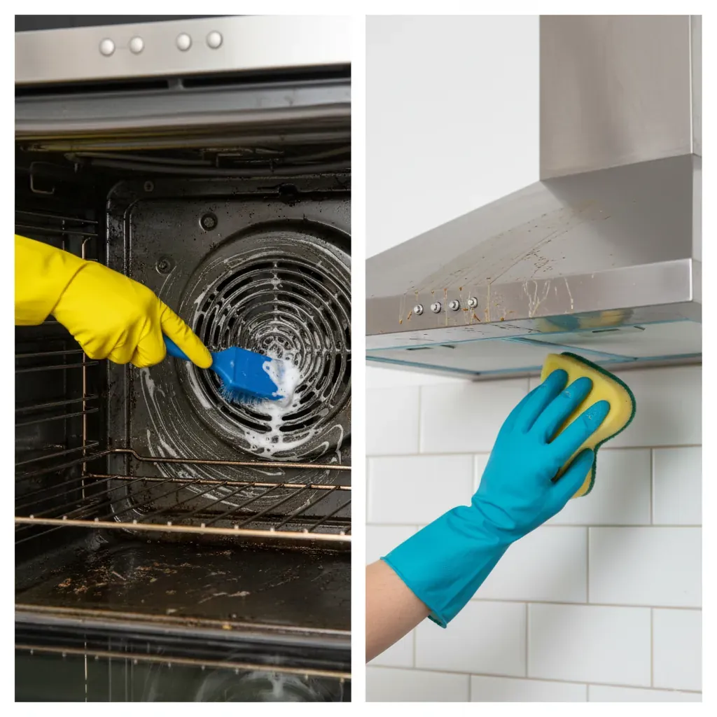 Professional oven cleaning and range hood grease removal in Auckland